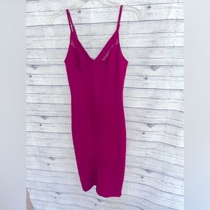 Bodycon Sheer Panel Cutout Midi Dress